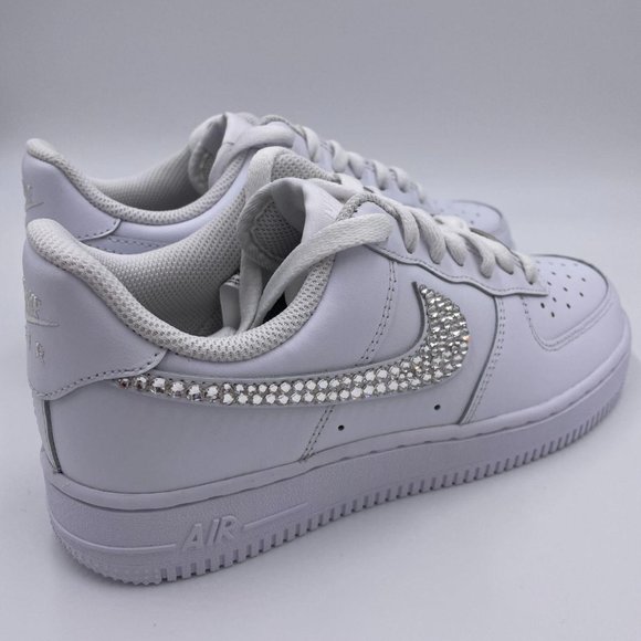 Swarovski Nike Air Force 1'07 White Womens Shoes - Picture 9 of 10